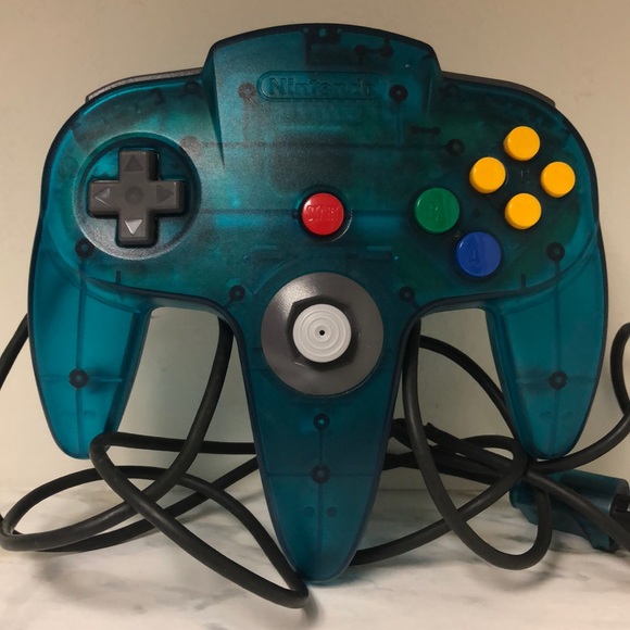 Blue Ice Nintendo 64 Controller - Vintage Gaming Accessory - Picture 2 of 3